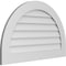 Ekena Millwork Round Top Surface Mount PVC Gable Vent: Non-Functional, w/ 3-1/2"W x 1"P Standard Frame, 38"W x 24"H GVPRT38X2401SN - alternate 3